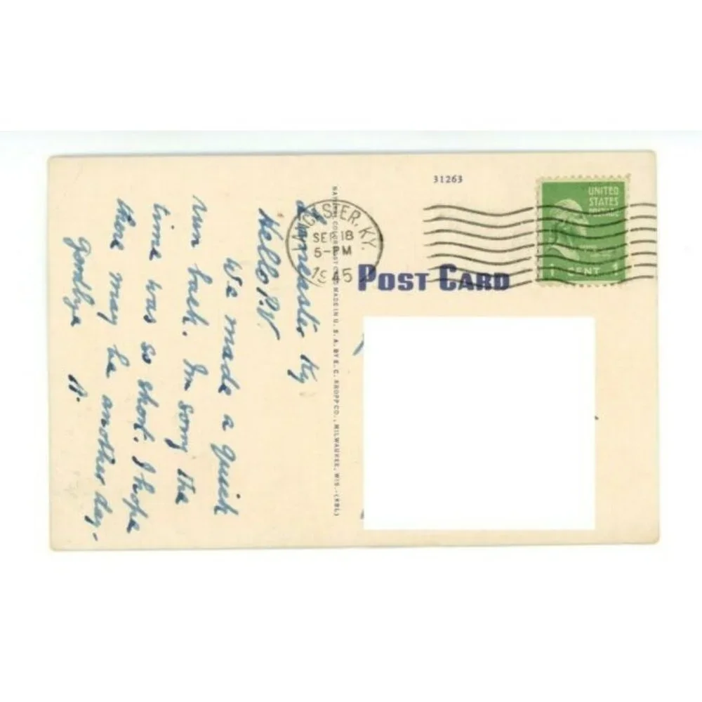 Vintage Postcard Boonesboro Ridge Richmond Kentucky United States Posted‎ USA
